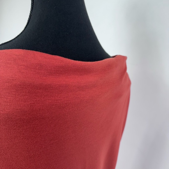 Flowy Orange/Rust Pullover Dress by nude - 14 - Picture 6 of 10